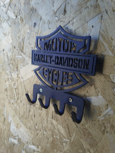 Plasma Cut Harley Davidson Hanger For Laser Cut Free DXF File