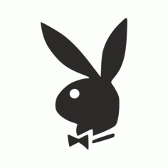 Playboy Bunny Logo Free DXF File