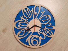 Plywood Clock Face Free DXF File