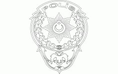 Polis Logo Free DXF File