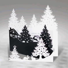 Postcards Drawings And Layouts For Laser Cutting Free Vector File