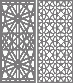 Privacy Partition Indoor Panel Decorative Room Divider Seamless For Laser Cut Free Vector File