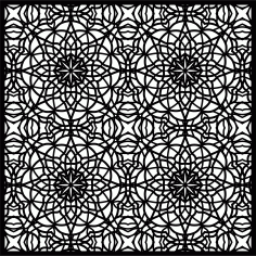 Privacy Partition Indoor Panel Floral Lattice Stencil Room Divider Seamless Design Pattern For Laser Cut Free Vector File