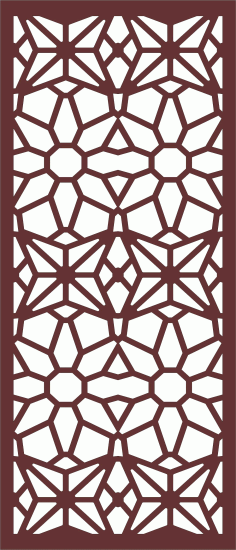 Privacy Partition Indoor Panel Screen Room Divider Seamless Design For Laser Cut Free Vector File