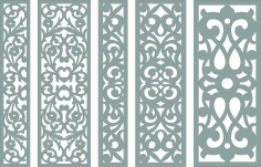 Privacy Partition Indoor Panels Lattice Room Divider Seamless Designs Pattern For Laser Cut Free Vector File