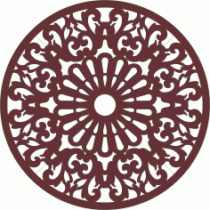 Privacy Partition Round Lattice Pattern For Laser Cut Free Vector File