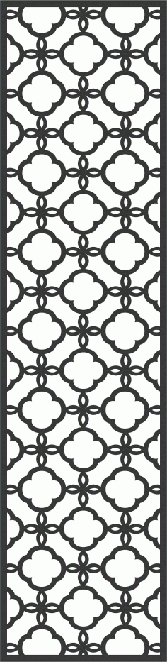 Privacy Partition Window Lattice Pattern For Laser Cut Free Vector File