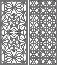 Privacy Screen Separator Indoor Outdoor Pattern For Laser Cutting Free DXF File