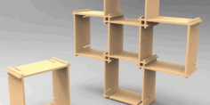 Project Modular Shelf For Laser Cutting Free DXF File