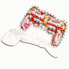 Ps Controller Candy Box Game Handle Gift Box Free DXF File, Free Vectors File