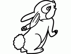 Rabbit (2) Free DXF File