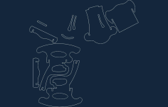 Rocking Chair Blueprint Free DXF File