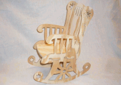 Rocking Chair Cnc Project 1-16 Inch Bit Free DXF File