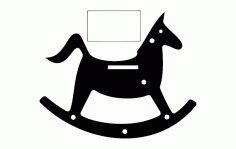 Rocking Horse Silhouette Toy Free DXF File