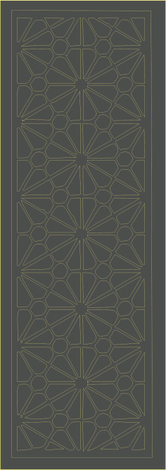 Room Divider Pattern Screen For Laser Cutting Free DXF File