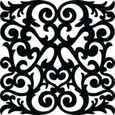 Room Divider Seamless Floral Lattice Stencil For Laser Cut Free Vector File