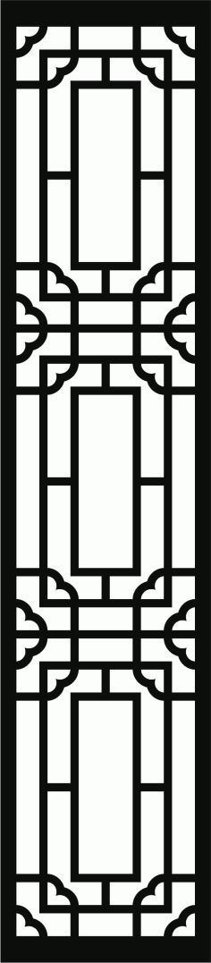 Room Divider Seamless Separator Screen Panel For Laser Cut Free Vector File