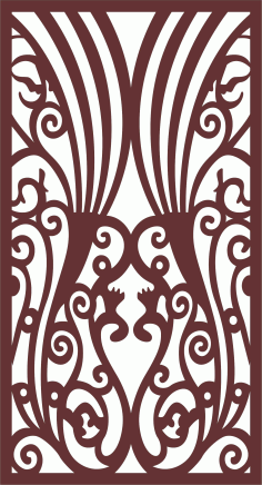 Room Partition Peacocks Shaped For Laser Cut Free Vector File