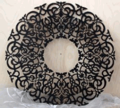 Round Abstract Pattern For Laser Cut Plasma Free DXF File
