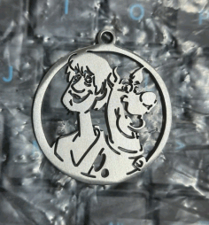 Scooby Doo Pendant For Laser Cut Free DXF File
