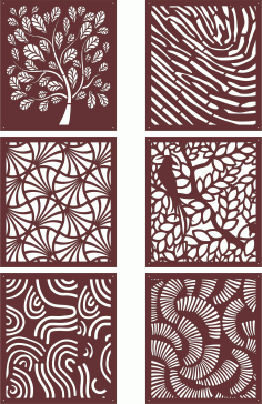 Screen Patterns Collection For Laser Cut Free Vector File