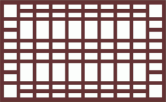 Screen Seamless Window Pattern For Laser Cut Free Vector File