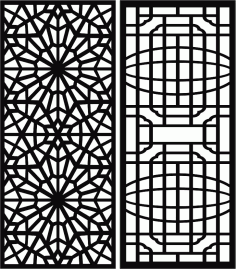 Screen Separator Drawing Room Seamless Designs For Laser Cut Free Vector File