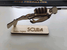 Scuba For Laser Cut Free DXF File