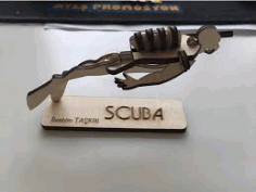 Scuba Logo Free DXF File