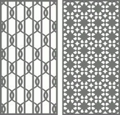 Seamless Room Divider Separator Screen For Laser Cut Free Vector File