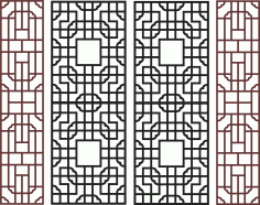 Separator Screen Patterns Collection For Laser Cutting Free DXF File