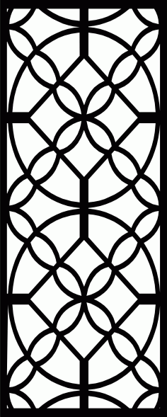Separator Seamless Floral Floral Lattice Stencil Panel For Laser Cut Free Vector File