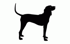 Silhouette Dog Free DXF File