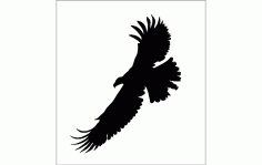 Silhouette Eagle Logo Free DXF File