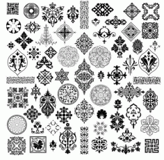 Simple Black And White Pattern Free Vector File