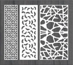 Simple Stone Wall Partition Design For Laser Cut Cnc Free Vector File