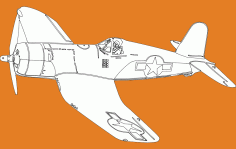Single Seater Plane Free DXF File