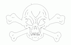Skull And Crossbones Free DXF File