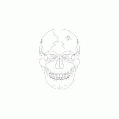Skull Simple Free DXF File