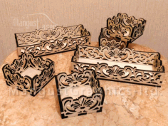 Small Boxes For Flowers 6x6x3 Cm And 6x15x3 Cm For Laser Cutting Free Vector File