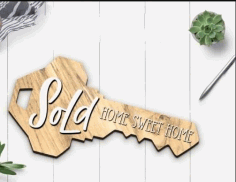 Sold Home Sweet Home Free DXF File