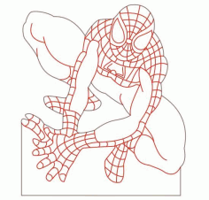 Spider Man Led Illusion Free Vector File