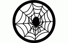 Spider Web Circle Free DXF File