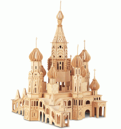 st. Petersburg Church 3d Wooden Puzzle For Laser Cut Free Vector File