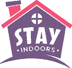 Stay Indoors Stay Safe covid-19 Free DXF File