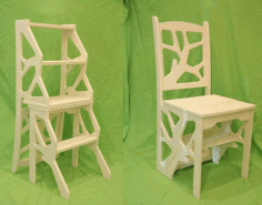 Step Ladder Chair Free DXF File