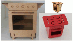 Stove For Laser Cut Free Vector File