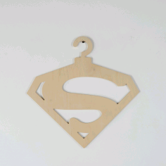 Superman Hanger For Laser Cut Free Vector File