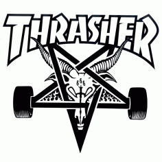Thrasher Logo Free DXF File