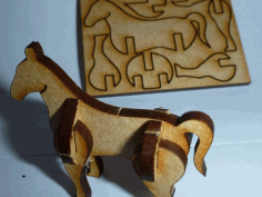 Tiny Lasercut Horse Free DXF File
